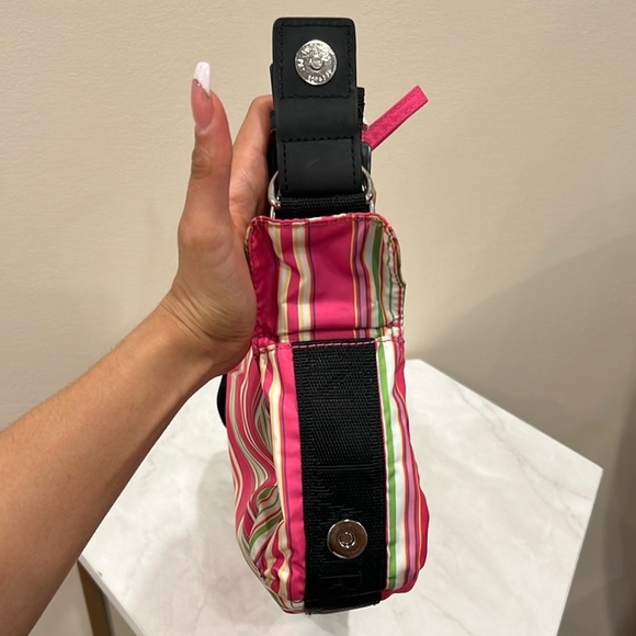 🔥Lauren Ralph Lauren Pink Striped Women's Bag🔥 - Picture 9 of 10
